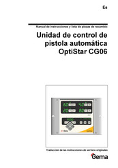 Gema OptiStar CG06 Manual De Instrucciones Y Lista De Piezas De Recambio