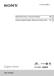 Sony Cyber-shot DSC-WX300 Manual De Instrucciones