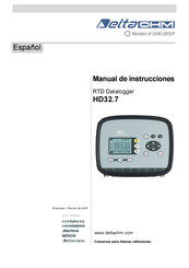 Delta OHM HD32.7 Manual De Instrucciones