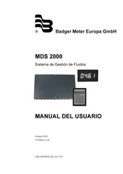 Badger Meter MDS 2000 Manual Del Usuario