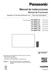Panasonic TH-42AF1U Manual De Instrucciones
