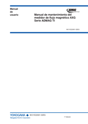 YOKOGAWA AXG ADMAG TI Serie Manual De Usuario