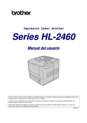 Brother HL-2460 Serie Manual Del Usuario