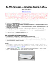 KNK Force SCAL Manual De Usuario