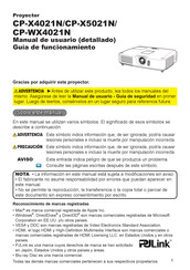 Hitachi CP-X4021N Manual De Usuario