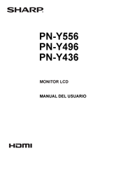 Sharp PN-Y556 Manual Del Usuario