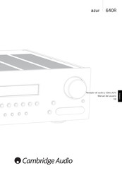 Cambridge Audio azur 640R Manual Del Usuario