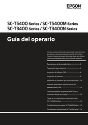 Epson SC-T5400 Serie Guía Del Operario