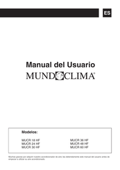 mundoclima MUCR 48 HF Manual Del Usuario