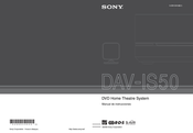 Sony DAV-IS50 Manual De Instrucciones