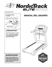 ICON Health & Fitness NordicTrack ELITE 3700 Manual Del Usuario