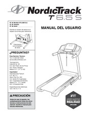 ICON Health & Fitness NordicTrack T 6.5 S Manual Del Usuario