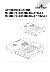 Mettler Toledo HR73-P Instrucciones De Manejo
