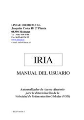 Linear IRIA Manual Del Usuario