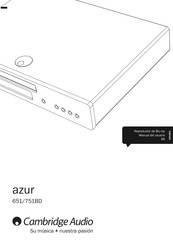 Cambridge Audio azur 651 BD Manual Del Usuario