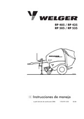 Welger RP 435 Instrucciones De Manejo