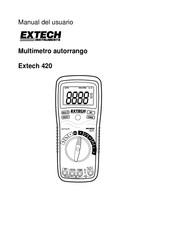 Extech 420 Manual Del Usuario