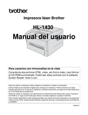 Brother HL-1430 Manual Del Usuario