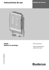 Buderus FM458 Instrucciones De Uso