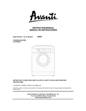 Avanti W892F Manual De Instrucciones