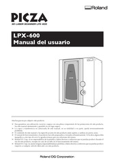 Roland PICZA LPX-600 Manual Del Usuario