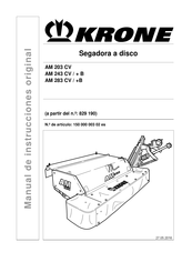 Krone AM 203 CV Manual De Instrucciones