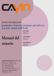 Cayin SMP-WEB4 Manual Del Usuario