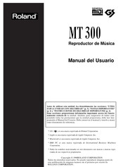 Roland MT-300 Manual Del Usuario