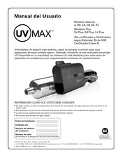 TrojanUVMax D4 Manual Del Usuario