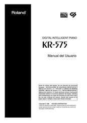 Roland KR-575 Manual Del Usuario