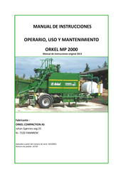 ORKEL MP 2000 Manual De Instrucciones