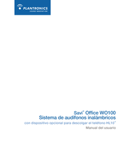 Plantronics Savi Office WO100 Manual Del Usuario