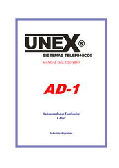 Unex AD-1 Manual Del Usuario