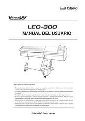 Roland VersaUV LEC-300 Manual Del Usuario