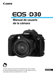 Canon EOS D30 Manual Del Usuario