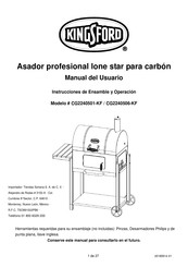 Kingsford lone star CG2240501-KF Manual Del Usuario