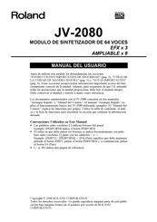 Roland JV-2080 Manual Del Usuario