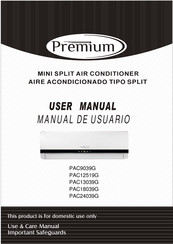 Premium PAC18039G Manual De Usuario