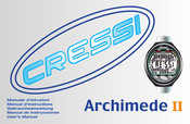 Cressi Arcimede II Manual De Instrucciones