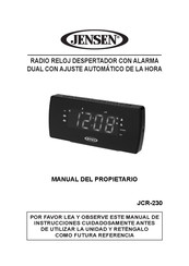 Jensen JCR-230 Manual Del Propietário