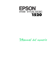 Epson Stylus COLOR 1520 Manual Del Usuario