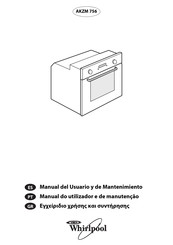 Whirlpool AKZM 756 Manual Del Usuario Y De Mantenimiento