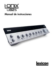 Lexicon I ONIX U82S Manual De Instrucciones