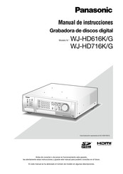 Panasonic WJ-HD716K/G Manual De Instrucciones