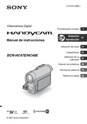 Sony DCR-HC48E Manual De Instrucciones