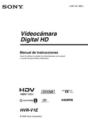 Sony HVR-V1E Manual De Instrucciones