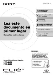 Sony PEG-TJ27 Manual De Instrucciones