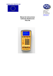 PCE PCE-789 Manual De Instrucciones