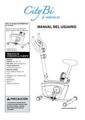 ICON Health & Fitness WESLO CITY BI Manual Del Usuario