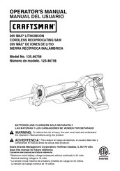 Craftsman 125.46756 Manual Del Usuario